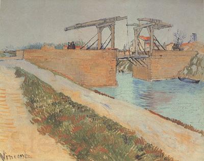 Vincent Van Gogh The Langlois Bridge at Arles with Road alonside the Canal (nn04) Germany oil painting art